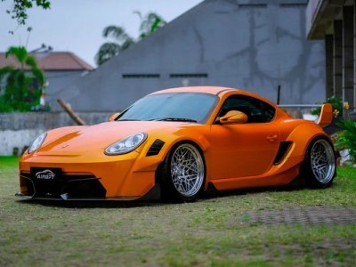 Wide body blessing Porsche cayman 987 lowered extreme state