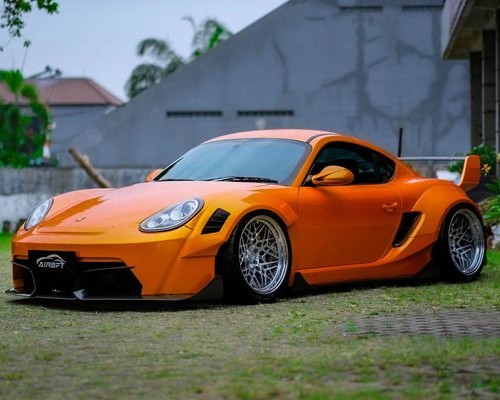 Wide body blessing Porsche cayman 987 lowered extreme state