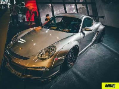 Wide-body stance Porsche 911 lowered is popular