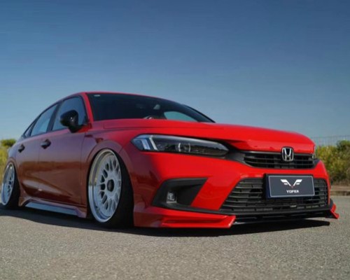 Eleven generation Honda Civic lowered cool posture