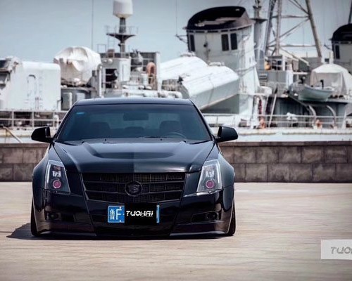 Warship Escort Cadillac CTS lowered