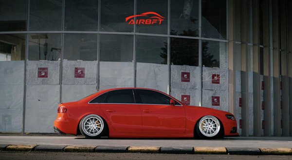 Elevating Elegance: The Transformed Audi A4 B8 with a Lowered Stance