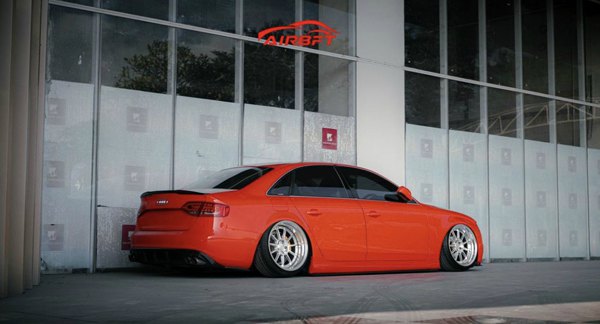 Elevating Elegance: The Transformed Audi A4 B8 with a Lowered Stance